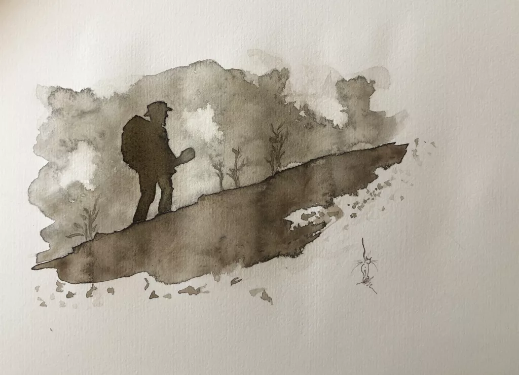 FREDERIC POULAIN PHOTOGRAPHE ANIMALIER CAUTERETS HAUTES PYRENEES AQUARELLE FANNY